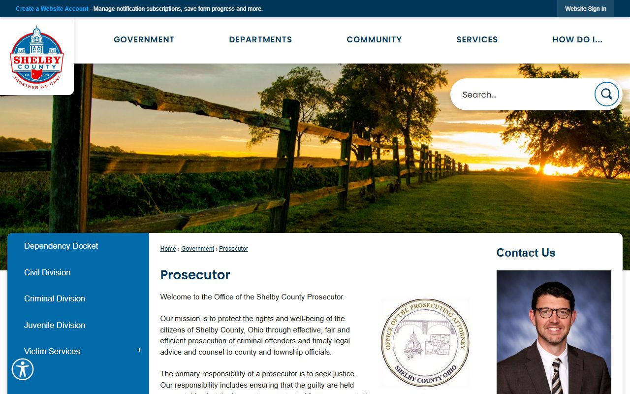 Shelby County court records after jail arrest prosecutor office page